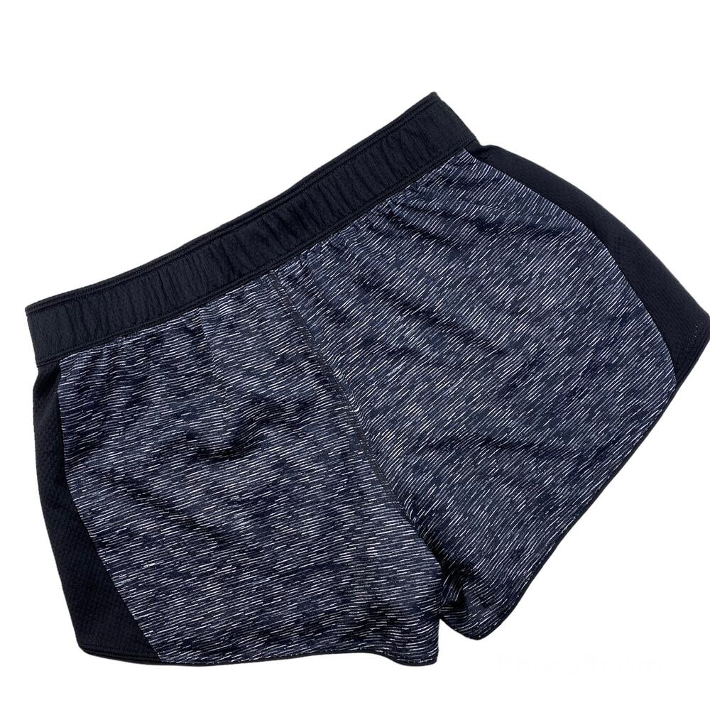 Reebok Training Shorts Cardio Running Heather Black Space Dyed Size Small - Picture 2 of 11